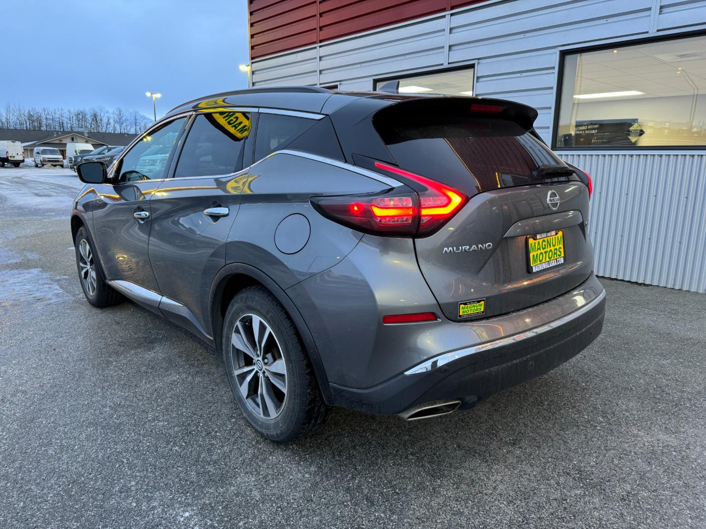 2021 Gray /Black Nissan Murano SV AWD (5N1AZ2BS1MC) with an 3.5L V6 DOHC 24V engine, CVT transmission, located at 1960 Industrial Drive, Wasilla, 99654, (907) 274-2277, 61.573475, -149.400146 - Photo#3